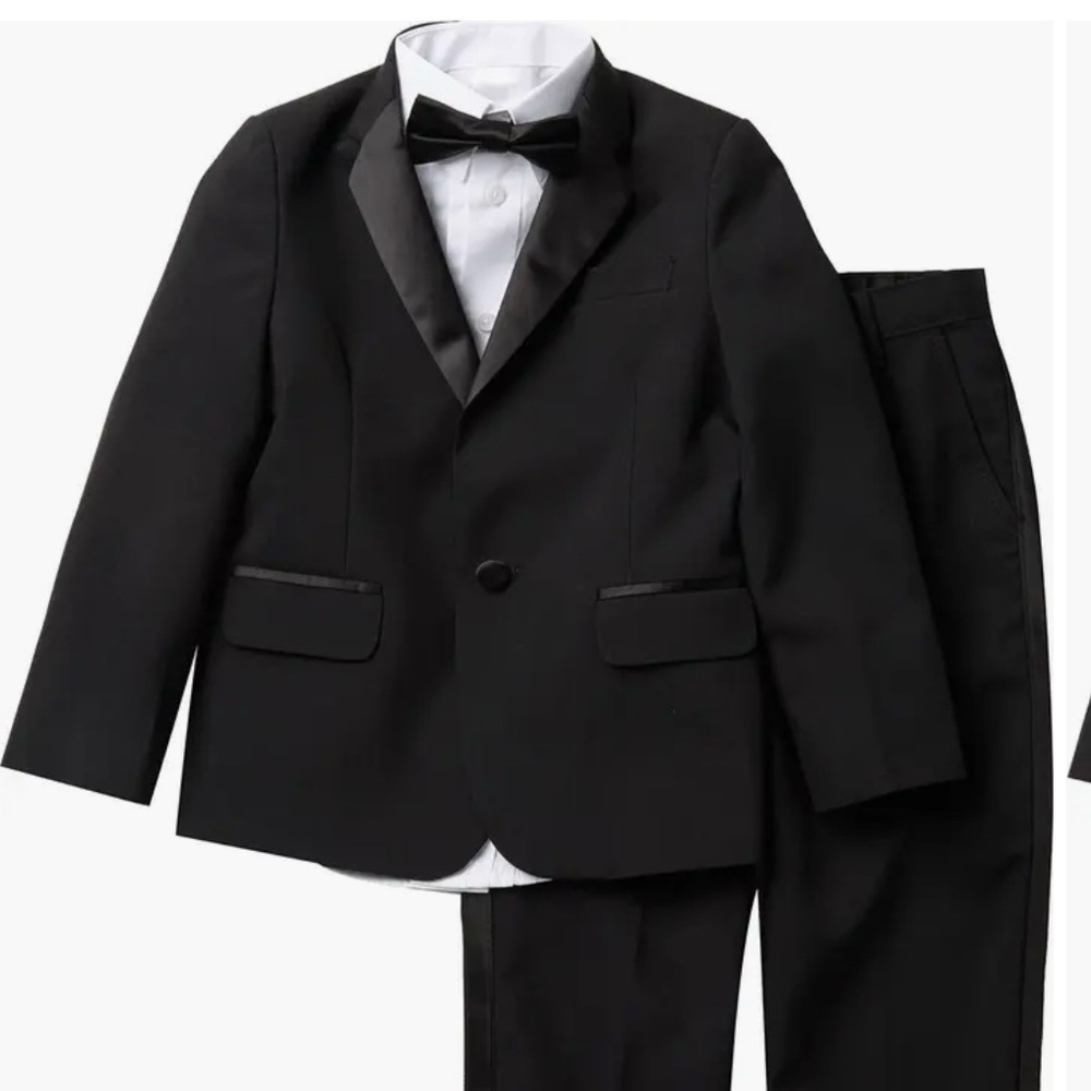 Nautica Kids Black Tuxedo Set